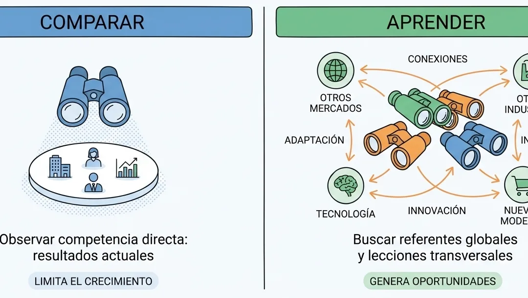 ¿Qué hacen las empresas que avanzan más rápido? Comparar o aprender de los mejores